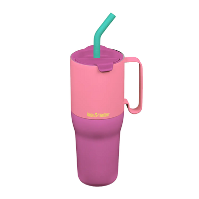 Edelstahl Thermobecher Rise Tumbler Kaleidoscope 1064ml mit Flip Lid Deckel und Trinkhalm