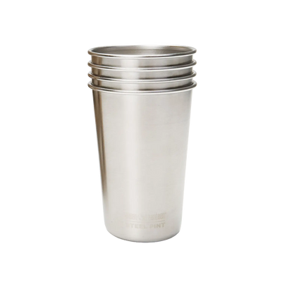 Edelstahl Trinkbecher Pint Cup 296ml 4er Set