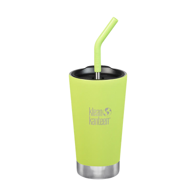 Edelstahl Thermobecher Tumbler 473ml mit Deckel und Trinkhalm