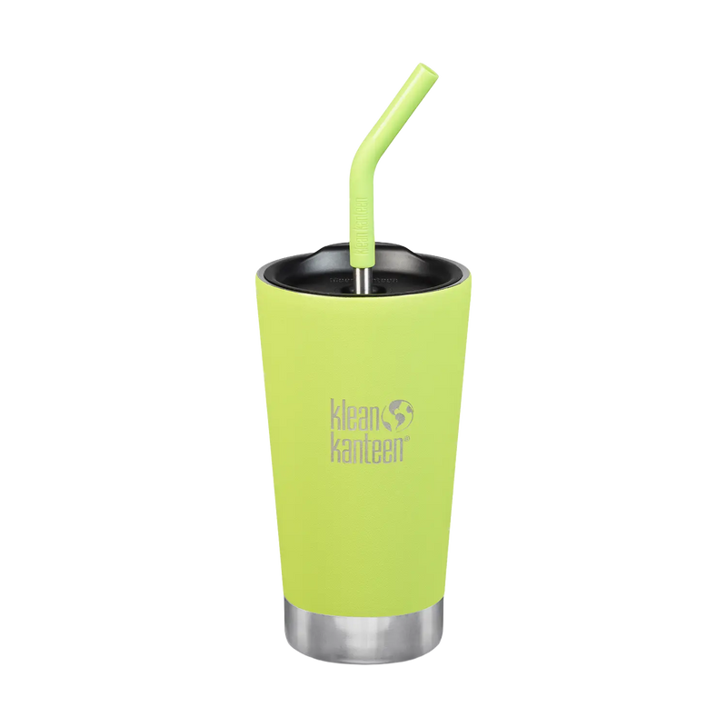 Edelstahl Thermobecher Tumbler 473ml mit Deckel und Trinkhalm