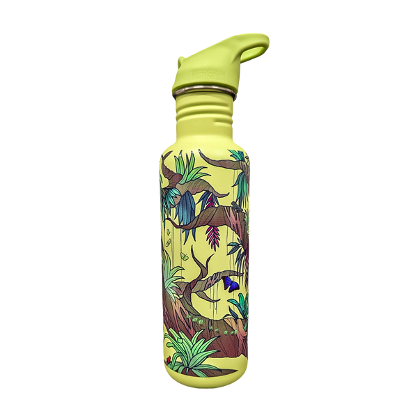 Edelstahl Trinkflasche Classic Earth Day 800ml Flip Sport Cap Bergwaldprojekt