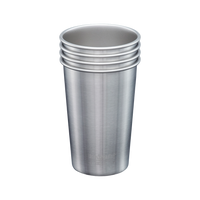 Edelstahl Trinkbecher Pint Cup 473ml 4er Set