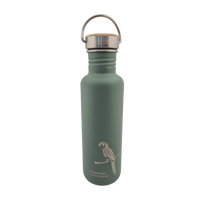 Edelstahl Trinkflasche Classic Wilderness 800ml Bambus-Schraubverschluss