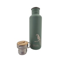 Edelstahl Trinkflasche Classic Wilderness 800ml Bambus-Schraubverschluss