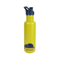 Edelstahl Trinkflasche Classic Greensurance Libelle 800ml Sport Cap