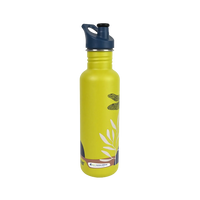 Edelstahl Trinkflasche Classic Greensurance Libelle 800ml Sport Cap