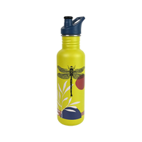 Edelstahl Trinkflasche Classic Greensurance Libelle 800ml Sport Cap