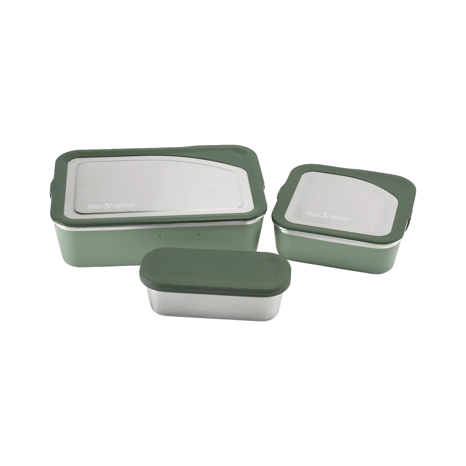 Edelstahl Essensbehälter Lunchbox Rise 3er Set 1626ml ineinander passend auslaufsicher