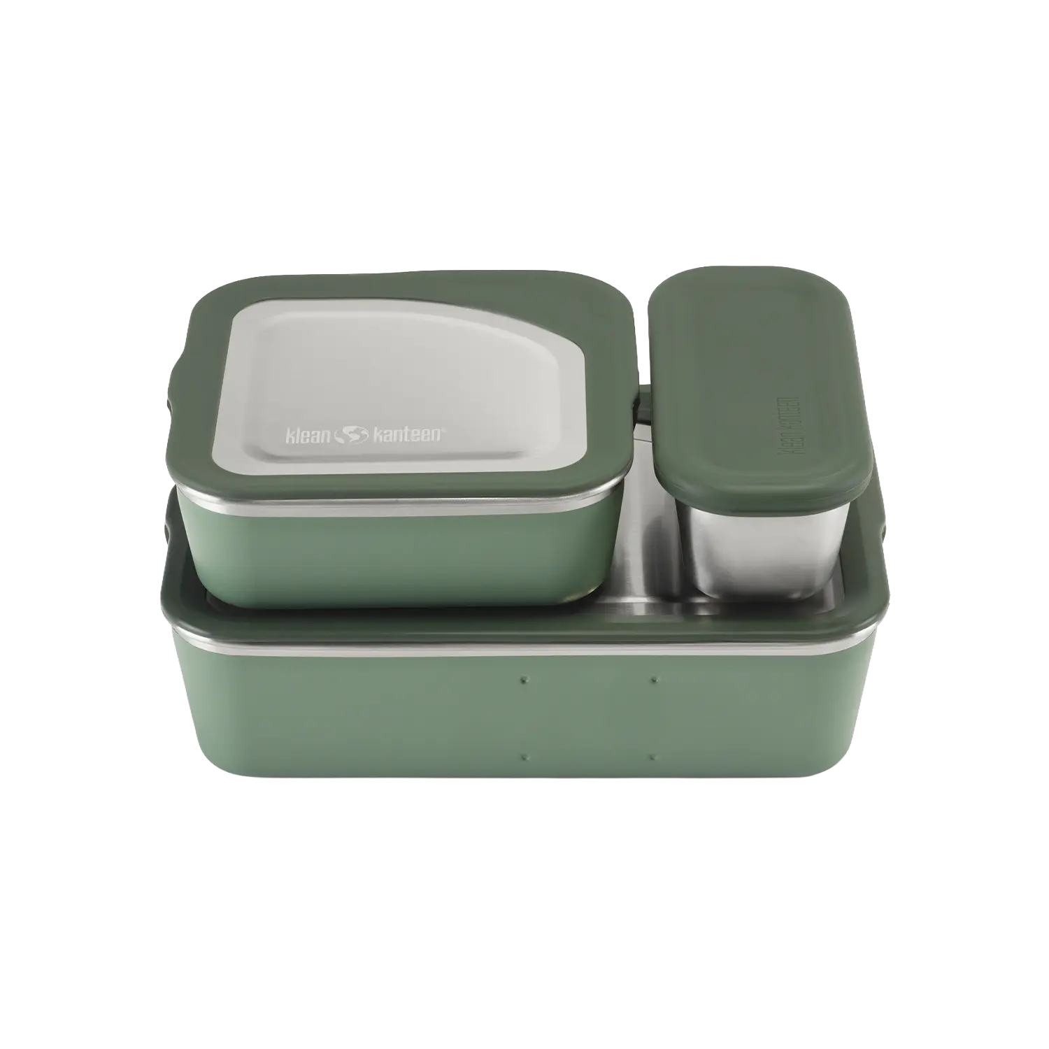 Edelstahl Essensbehälter Lunchbox Rise 3er Set 1626ml ineinander passend auslaufsicher