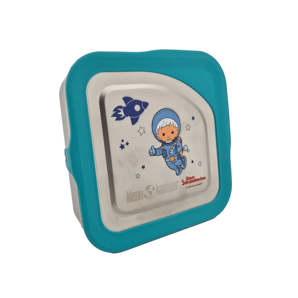 Edelstahl Essensbehälter Lunchbox Sandmännchen Astronaut 592ml