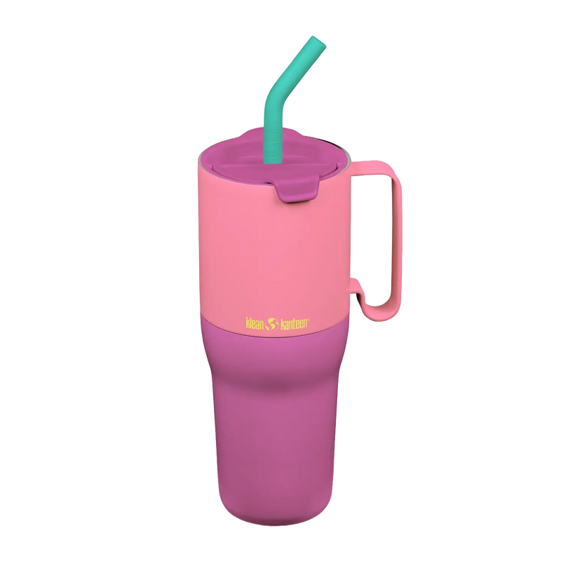 Edelstahl Thermobecher Rise Tumbler Kaleidoscope 1064ml mit Flip Lid Deckel und Trinkhalm