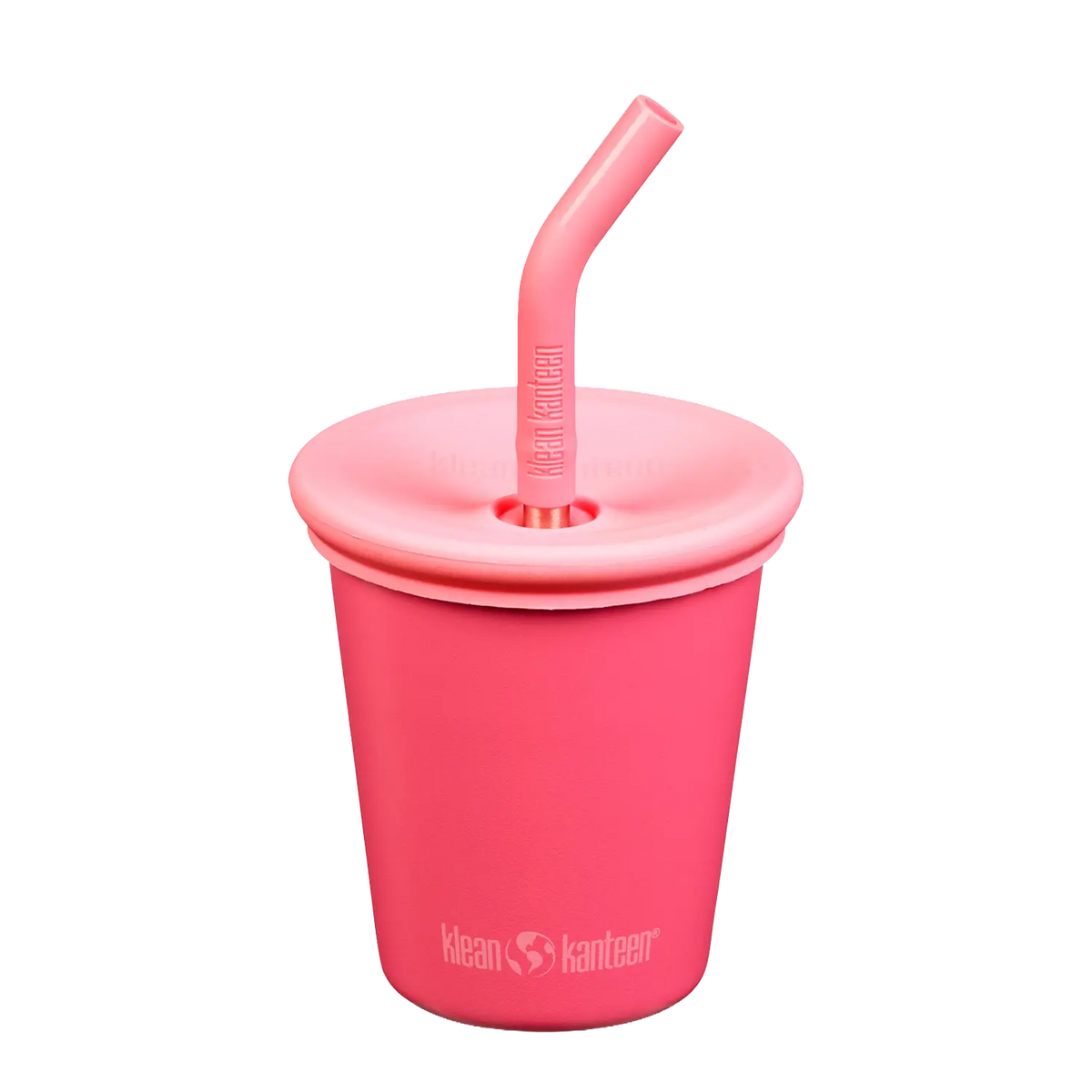 Edelstahl Trinkbecher Kid Cup 296ml mit Deckel und Trinkhalm