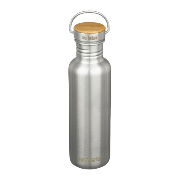 Edelstahl Trinkflasche Reflect 800ml Bambus-Schraubverschluss
