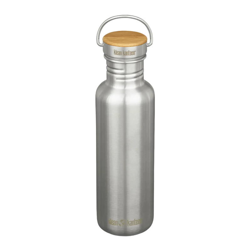 Edelstahl Trinkflasche Reflect 800ml Bambus-Schraubverschluss