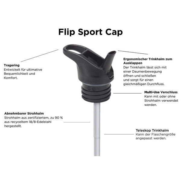 Edelstahl Isolierflasche Kid Classic 355ml Flip Sport Cap