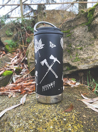 Edelstahl Isolierflasche TKWide Bergwaldprojekt 355ml Café Cap