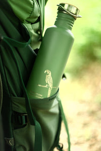 Edelstahl Trinkflasche Classic Wilderness 800ml Bambus-Schraubverschluss