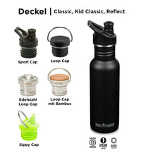 Edelstahl Trinkflasche Classic Greensurance Libelle 800ml Sport Cap