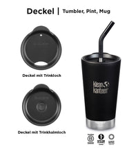 Edelstahl Thermobecher Tumbler 473ml mit Deckel und Trinkhalm