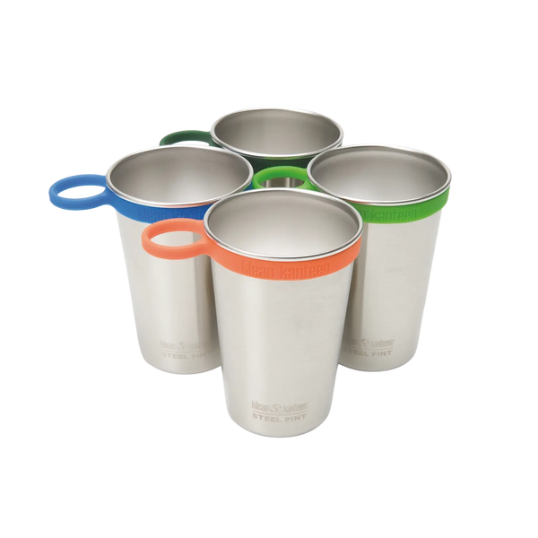 Trageringe Silikon 4er Set für Edelstahl Trinkbecher