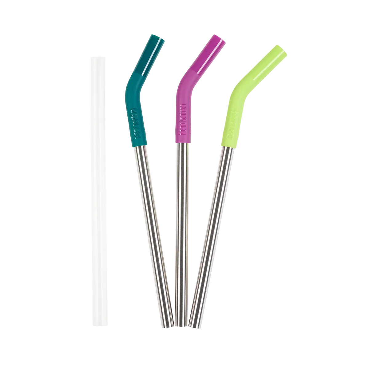 Edelstahl Trinkhalme 10mm 3er Set mit Verlängerung